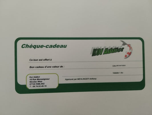 Chèque cadeau