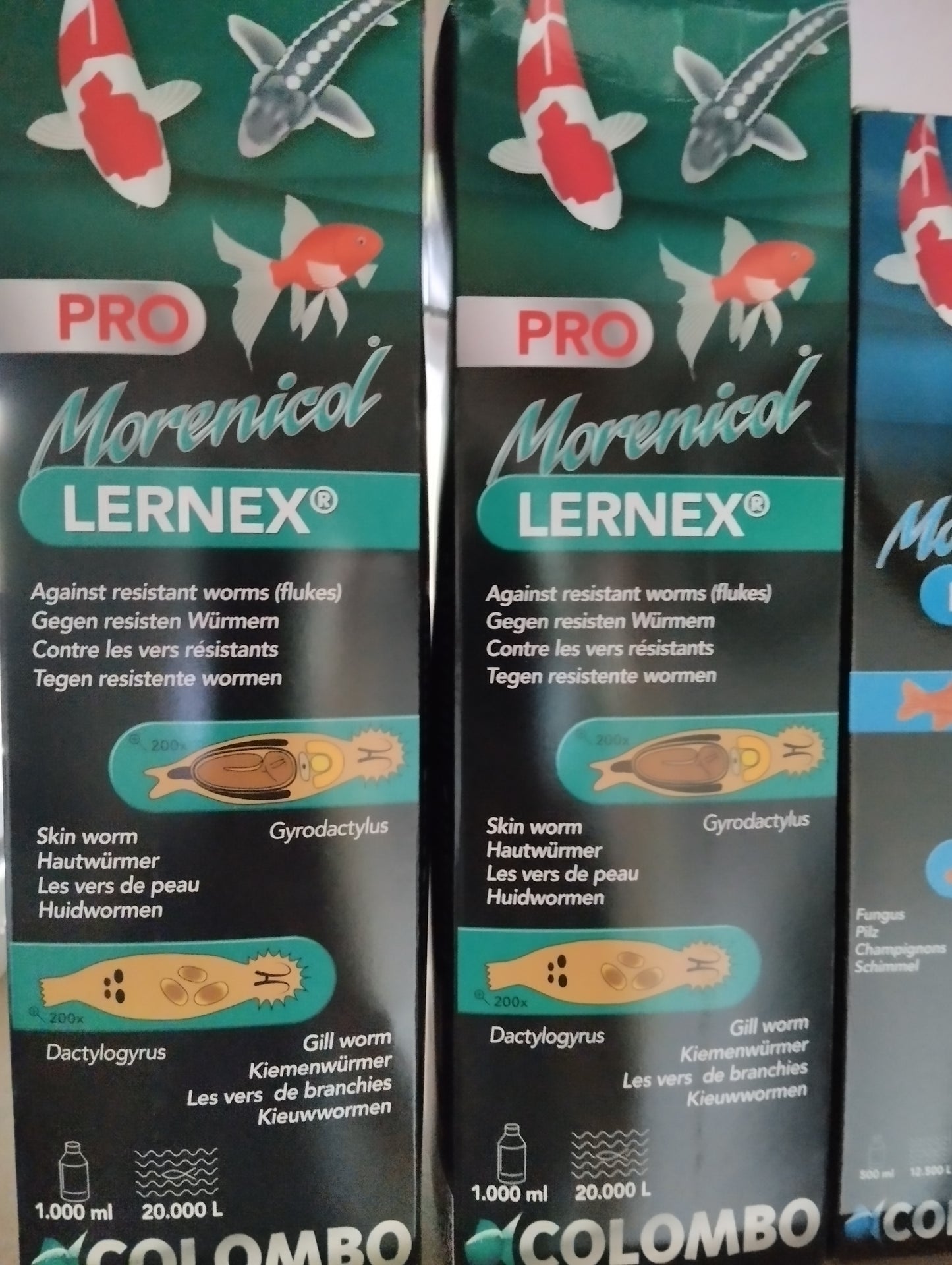 Lernex pro colombo traitement vers de peau et des branchies